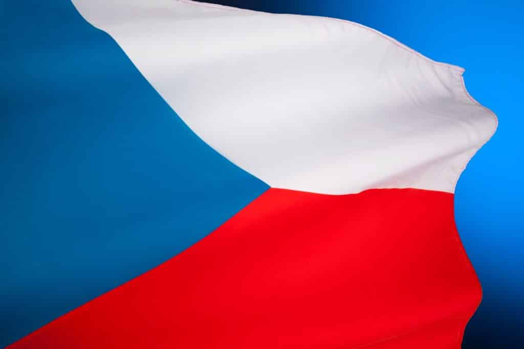The national flag of the Czech Republic